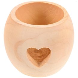 Candle Holders Wooden Christmas Ornaments Tealight Stand Desktop Wedding Bride For Table