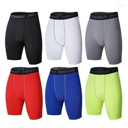 Gym Clothing Five-point Fitness Pants Men Sports Leggings Basketball Training Quick Dry High Elastic Running Tight Bottoming Cycling Shorts