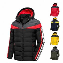 men 2023 Winter Brand New Casual Warm Thick Windproof Jacket Parkas Coat Men Fi Autumn Outwear Detachable Hat Parka Men n9bJ#