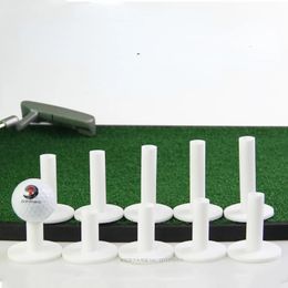 10Pcs Professional Rubber Golf Tees Driving Range Tee Ball Holder for Indoor Outdoor Practice Mat White 240323