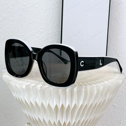 Occhiali da sole designer occhiali da sole di lusso 1: 1 di qualità grande cornice di grande tempio spessa tempone occhiali da sole ch9091 occhiali da sole uomo occhiali da sole designer donne
