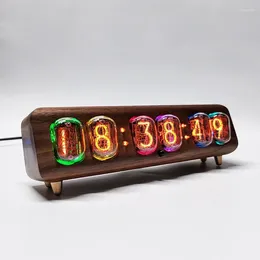 Table Clocks Creative Small Alarm Clock Vacuum Glow Tube Punk Retro Design Vintage Watch Special Decorations In Your Home