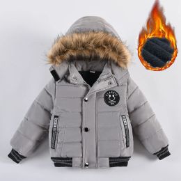 Kinder Kinder Herbst Winter mit Kapuze Down Jacke für Mädchen Outerwear Jungen Mantelanzug Outwear Kinderkleidung Snowsuit Parka Outfits