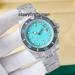 Luxury Watch RLX Clean Mechanical Blue Automatic SUB Movement Men Wristwatch Carbon Fibre Bezel Classic Business Sapphire Stainless Steel 904L Wristband Mon