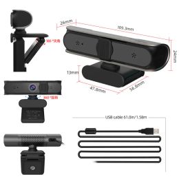 K50 Webcam 1080P 5MP Streaming Webcam USB Webcam For PC Laptop Wide-Angle Webcam For Video Conference Webcam