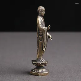 Decorative Figurines Brass Buddha Bodhisattva Fengshui Collection Sculptures Statuette