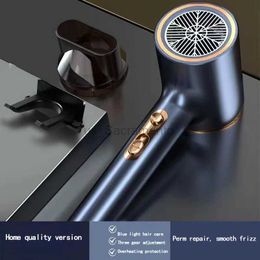 Hair Dryers Hot Selling Professional Hair Dryer Negative Ion High Power Blue Light Foldable Electric Hair Dryer Hair Tools Home 240329