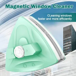 Cleaners Double Side Magnet Cleaner Brush Adjustable Magnetic Glass Window Cleaning Wiper For for HighRise Double Glazing Cleaning Tools