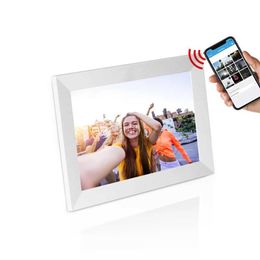 Digital Photo Frames APP 10.1 Inch Frame With Touch Screen share Photos Videos from 10 years OEM factory Wifi Digital Photo picture frames 24329