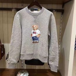 S RL Tasarımcı Erkek Hoodies Sweatshirts Bear Polo s Pullover Peluş Peluş Karikatür Uzun Kollu Erkekler Hoodie Gevşek Yuvarlak Boyun Baskı Üstleri