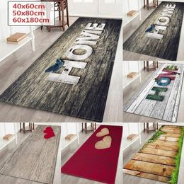 WUJIE Fashion Home Printed Wood Pattern Floor Rug for Living Room Washable Bedroom Mat Home Decor Kitchen Carpet Welco264i