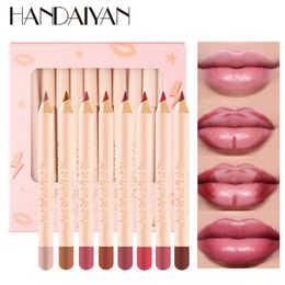 12 Colours Matte Lipliner Pencil Set Sexy Red Contour Tint Lipstick Waterproof Long Lasting Lipstick Liner Lip Tint Pen Cosmetic 240323