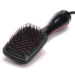 Arrival 2 in 1 Multifunctional Air Brush Comb Straightener Tanglefree Hair Dryer 240329
