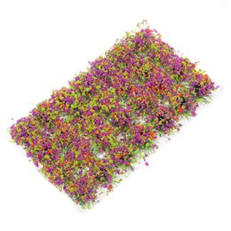 Decorative Flowers Small Patch Lawn Turf Flower Cluster Vegetation Decor Simulation Grass Clusters