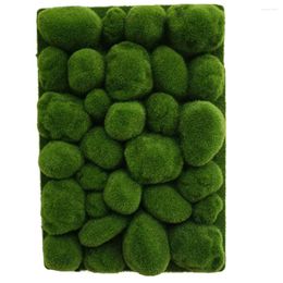 Decorative Flowers Artificial Moss Decor Fake Lawn Simulation Turf Green Grass Ornament DIY Home Floor Wall