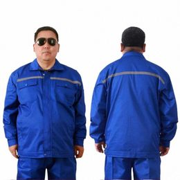 reflective Loose Work Clothing Men Welding Mechanical Auto Factory Durable Protective Uniform Plus Size Workshop Coveralls M-8xl N3MQ#