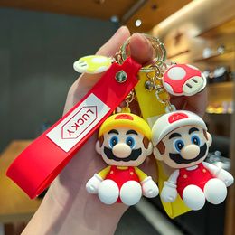 Cute cartoon classic super, Mary game themed keychain pendant, car keychain small gift