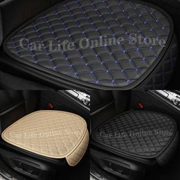 Upgrade Waterproof Leather Car Seat Cover Protector Mat Universal Front Rear Breathable Car Van Auto Vehicle Seat Cushion Protector Pad