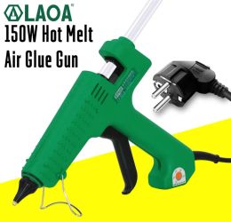 Polijsters Laoa 150w Hot Melt Glue Gun for Stick Paper Hairpin Pu Flowers Graft Repair Temperature Adjustable Heat Gun Diy Tools