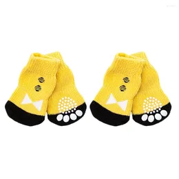 Dog Apparel 4Pcs Pet Anti Socks Adorable Stockings Prcatical Footwear Cotton For Puppy (Size XL)