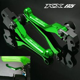 For KX85 KX 85 2001 2012 2013 CNC Aluminum Motorcycle Dirt Pit Bike DirtBike Motocross Pivot Brake Clutch Levers 240318