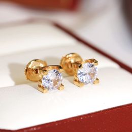 C legers diamonds earring Top quality stud luxury brand 18 K gilded studs for woman brand design new selling diamond exquisite gif2679