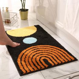 Bath Mats The Simple Home Wear-Resistant And Rub-Resistant Floor Bedroom Bathroom Entrance Water-Absorbing Non-Slip FloorMat