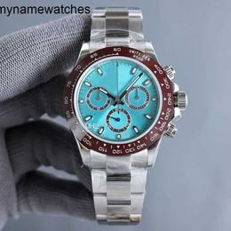 Roles Watch Swiss Watches Automatic Day u Quality Designer Mens St9 Steel All Subdials Working 40mm Mechanical Movement Sapphire Glass Ceramic Bezel Silver Blue Di