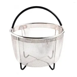 Double Boilers With Handle Stainless Steel Steamer Cage Basket For Electric Pressure Cooker