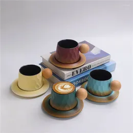 Cups Saucers Light Luxury Ceramic Coffee Cup Household Mug Good-looking Latte Art Water