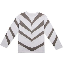 Anime Toaru Majutsu no Index "Scientific Railgun" Accelerator Cosplay Long Sleeve Striped T-shirt Size M-XXL Free Shipping