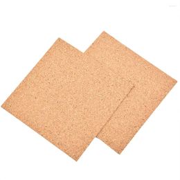 Table Mats 10/20Pcs Cork Coasters Square Mat Self-adhesive DIY Backing Sheet Kitchen Decoraction Decoration & Accessories