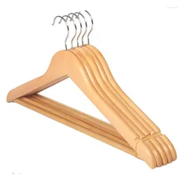 Hangers Solid Wood For Clothes Drying Rack Clothing Non-Slip Wooden Suit Shirt Sweaters Dress Organizer