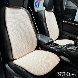 Car Seat Covers Linen Cushion Cover Pad Anti Slip Breathable Auto Chair Mat Comfortable Interior Decoration Universal