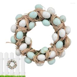 Decorative Flowers Easter Wreath Egg Loop Decoration Eggs Holiday Wreaths Reusable Artificial Party Supplies For Backyards