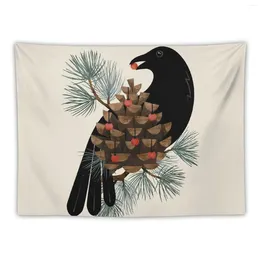 Tapestries Bird & Berries Tapestry Decoration Bedroom Bedrooms Decor Home And Comfort Aesthetic Room Korean