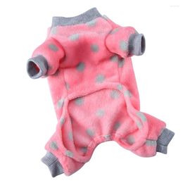 Dog Apparel Pet Pajamas Outfit Supple Warm Girl Outfits Cold-proof Clothing Household Clothes Winter Nightgown Puppy Sweater Supplies