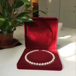 Display velvet Jewellery box pearl necklace box gift box Jewellery packaging box