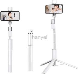 Selfie Monopods A900 Selfie Stick with Rugged Tripod 60inch Aluminium Alloy Extendable Cell Phone Tripod stand with fill light 24329