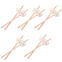 Disposable Cups Straws 10 Pcs Bachelor Bachelorette Supplies Drinking Juice The Gift For Paper Themed Rose Gold Decorations Cartoon