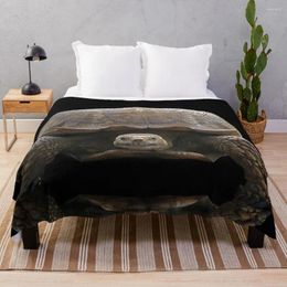 Blankets Sulcata Tortoise With Reflection Throw Blanket Sofas Of Decoration