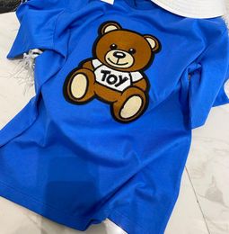Summer Kids T Shirts Top Tees Girl Boy Baby Cute Teen Clothes Comfortable Breathable Letter Bear Tshirt Multicolor Child Summer 4 6678679