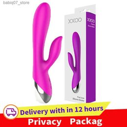 Other Massage Items 10 Speed G-spot vibrator USB charging powerful fake penis rabbit vibrator suitable for female clitoral stimulation massage adult sex toy Q240329