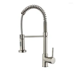Bathroom Sink Faucets Pull Out Faucet Spring Style Vessel Mixer Tap Basin