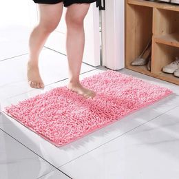 Bath Mats Home Rug Super House Slip Chenille Entrance Carpet For Decor Shower Mat Floor Door Anti Aborbent