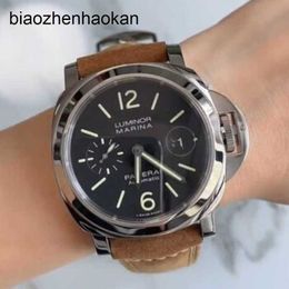 Panerais Watch Panerai Swiss Lumino Series Automatic Mechanical Observatory Certified Mens Gift Black Disk Pam01104