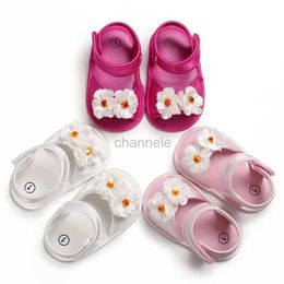 Sandals Children Baby Kids Boys Girls Shoes Non-Slip Canvas Flower Toddlers Newborn Infantil Sandals 240329