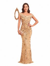 xuibol Luxury Arabia off-shoulder Sexy Sequin Formal Evening Dr For Women Elegant Mermaid Party Maxi Prom Lg Cocktail Gowns p8Fl#