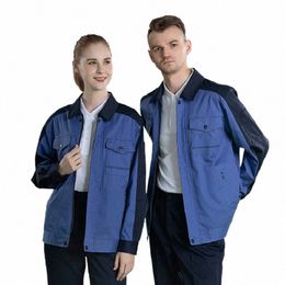 work Clothing Set Factory Workshop Working Uniforms Durable Wear Resistant Mechanical Worker Coveralls Ctrast Colour Workwear4x 66cS#