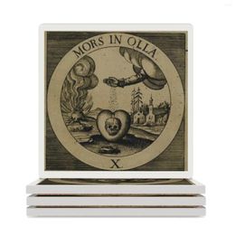 Table Mats Alchemical Symbol Ceramic Coasters (Square) Set Cute For Drinks Cups Personalise